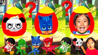 Tag with Ryan 2021 Mystery Surprise Egg PJ Masks NewUpdate Catboy Vs Combo Panda All CharacterS