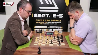 Svidler gets swindled in knight ending by Dominguez