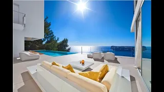 Modern Ibiza style villa is situated in Port Andratx, Mallorca