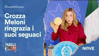 Crozza Meloni "Ringrazio i piccoli commercianti che fanno il nero e si sentono protetti da me!"