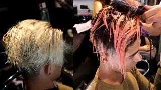 Blonde To Rosegold Hair Color Transformation | Danish Zehen