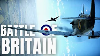 Battle of Britain Spitfire vs Bf 109 Dogfight | War Thunder Cinematic Gameplay