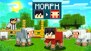 Using 100% MORPH to CHEAT in Minecraft HIDE N' SEEK