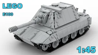LEGO E100 tank in minifig scale!