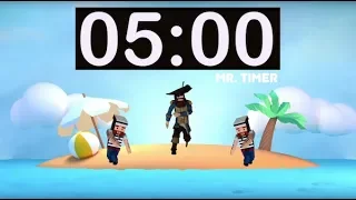 5 Minute Timer with Music for Children, Kids, Classroom! 5 Minute Countdown Video, Satisfying Timer!