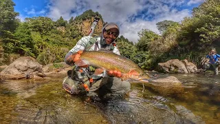 BIG RAINBOW TROUT from EPIC River in the WILDERNESS