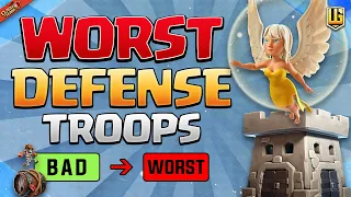 NEVER Use These Defensive Clan Castle Troops! | Clash of Clans