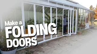 온실 폴딩도어 만들기 Make a folding door