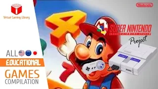 All SNES/Super Nintendo Educational Games Compilation - Every Game (US/EU/JP)