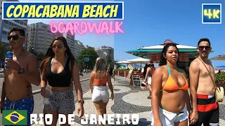 🇧🇷 | Walking COPACABANA Promenade on the Weekend | Rio de Janeiro, Brazil | ⁴ᴷ⁶⁰