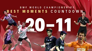 Top 30 Best Moments of #BWFWorldChampionships | 20-11