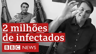 Gripezinha, cloroquina e 2 milhões de infectados: veja as falas de Bolsonaro em 143 dias de pandemia