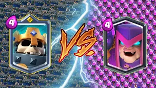 SKELETON KING VS MOTHER WITCH - Clash Royale Challenge #331