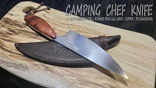 KNIFE MAKING / CAMPING CHEF KNIFE 수제칼 만들기 # 150