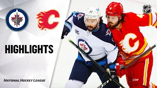 Jets @ Flames 10/8/21 | NHL Highlights