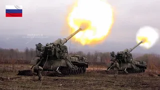 BRUTAL FIRE ‼️ Russian Army Firing Self Propelled Artillery to Destroyed Target With Powerful Bomb