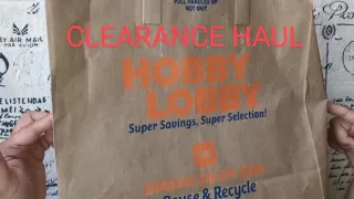 HOBBY LOBBY CLEARANCE CRAFT HAUL & MICHAEL'S