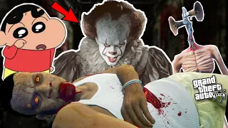 SIRENHEAD KILLED FRANKLIN and SHINCHAN in GTA 5 | THUGBOI MAX