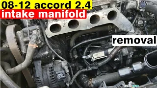 how to remove the intake manifold 2008 2012 honda accord 2.4 intake manifold removal