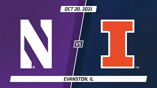 Illinois at Northwestern | Big Ten Volleyball | Highlights | Oct. 20, 2021
