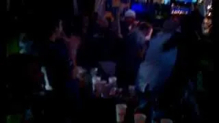 Celebration at NYC Seahawks Bar as Patriots are Up