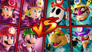 Team Peach, Pauline, Mario, Luigi Vs Team Shy Guy, Wario, Waluigi, Bowser Jr  [ Request Battle ]