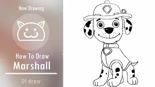 How to Draw Marshall | Paw Patrol