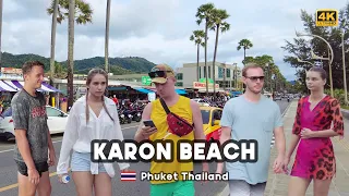 [4K] 🇹🇭 Walking in the afternoon Karon Street ( Karon Beach ) Phuket Thailand 2023