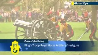 Happy Birthday, Queen Elizabeth: members of Royal Horse Artillery fire 41-gun salute