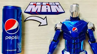 Homemade Armored Pepsiman Using Pepsi Cans | Save Those cans♻️