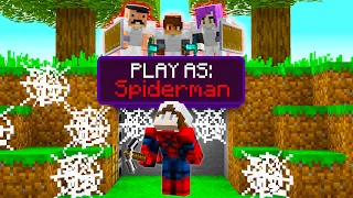 Minecraft Manhunt, But I'm SPIDERMAN!...