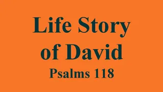 Psalms: Life Story of David