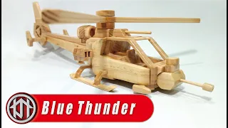 HELICOPTER WOODEN TOYS DIY - BLUE THUNDER