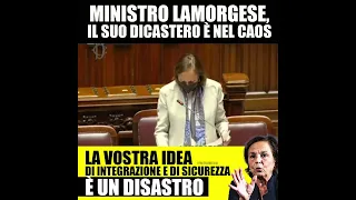 Meloni: In Aula, davanti alla Lamorgese, FDI elenca i fallimenti del Ministro dell'Interno.