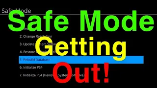 PS4 HOW TO GET OUT SAFE MODE NEW FIX! Safe mode Loop