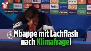 Ist ihm die Umwelt egal? Mbappé lacht Reporter für Privatjet Frage aus