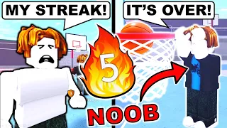 I WENT UNDERCOVER AS A NOOB AND ENDED STREAKS IN HOOPZ! (ROBLOX)