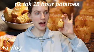 are the 15 hour tik tok potatoes worth it?! +vlog