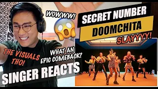 SECRET NUMBER - DOOMCHITA [Official Music Video] | SINGER REACTION