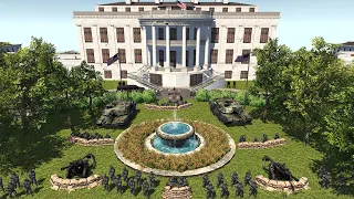 The WHITE HOUSE Under Siege!? - Men of War: Modern Warfare Mod Battle Simulator