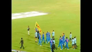 India walking with srilanka flag,respect moment in cricket,ind vs ban