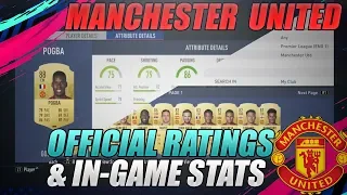 OFFICIAL FIFA 19 MANCHESTER UTD RATINGS AND IN-GAME STATS