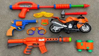 Grabbing Guns & Equipments - Bow & Arrow with 3D Lights,Motor Bike,binocular,Revolver,Shoot Gun Toys