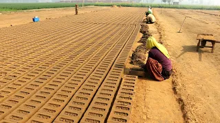 Bricks Making Machine ( Hand made Bricks ) by Village People of PUnjab/ INDIAN PEOPLE