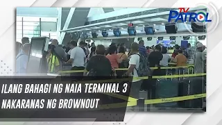 Ilang bahagi ng NAIA Terminal 3 nakaranas ng brownout