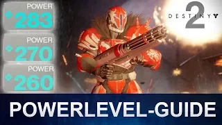 Destiny 2 Powerlevel richtig leveln / Powerlevel Guide (Deutsch/German)