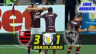 FLAMENGO VENCE GALO E ABRE 8 PONTOS NA LIDERANÇA|Flamengo 3x1 Atlético mg Melhores momentos