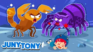 Shadow Game Song | Scorpion? Tarantula? | Monster in the Dark | +More Funny Kids Songs | JunyTony