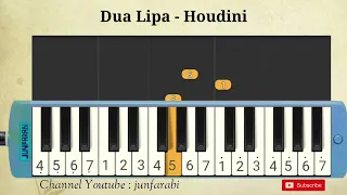 Dua Lipa | Houdini | pianika melodika tutorial