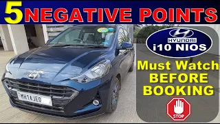 HYUNDAI i10 Nios Sportz Negative Points in HINDI |Hyundai Grand i10 Nios Aqua teal| i10 Nios Cons